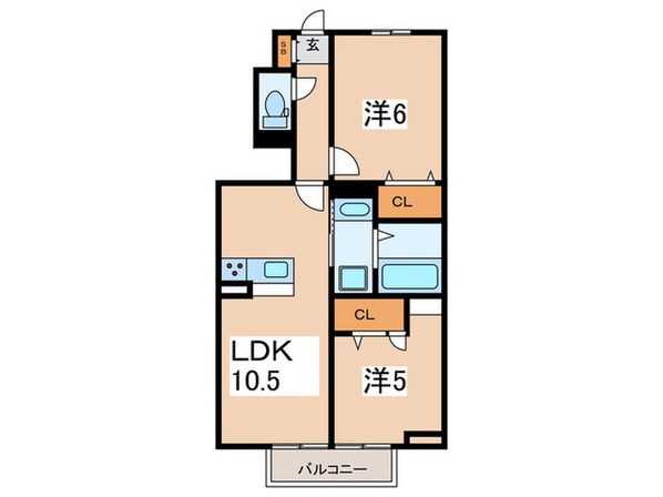 仮）D-room亀井野の物件間取画像